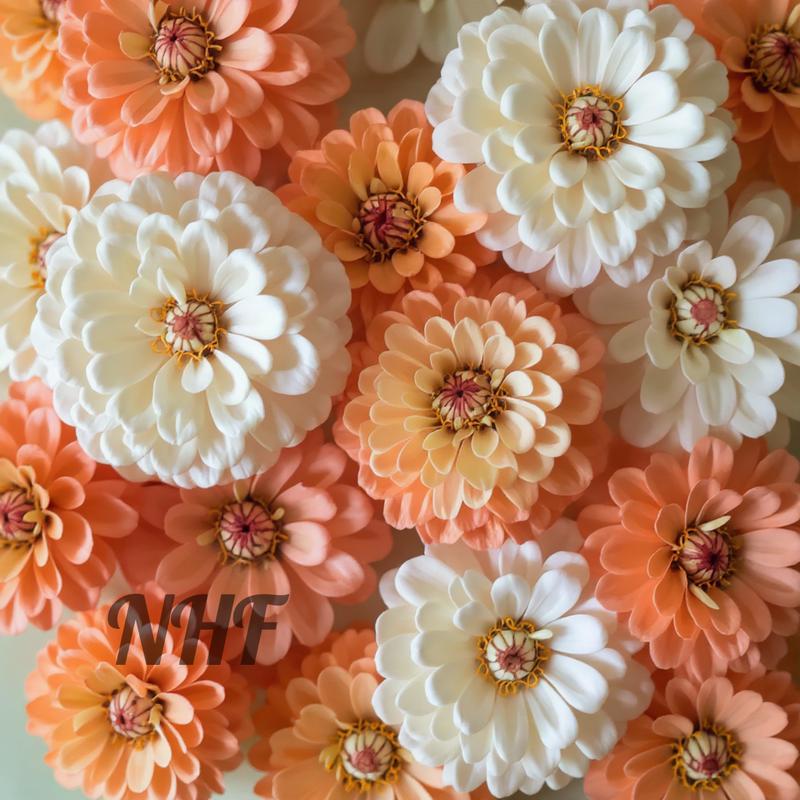200  Peaches and Cream Zinnia Flower Seeds