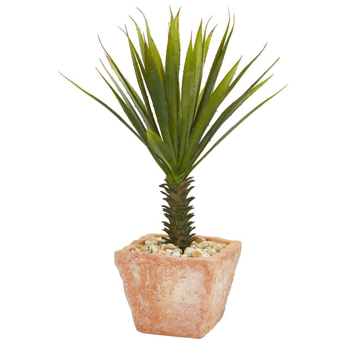 218221 Spiky Agave Artificial Plant in Terracotta Planter8221