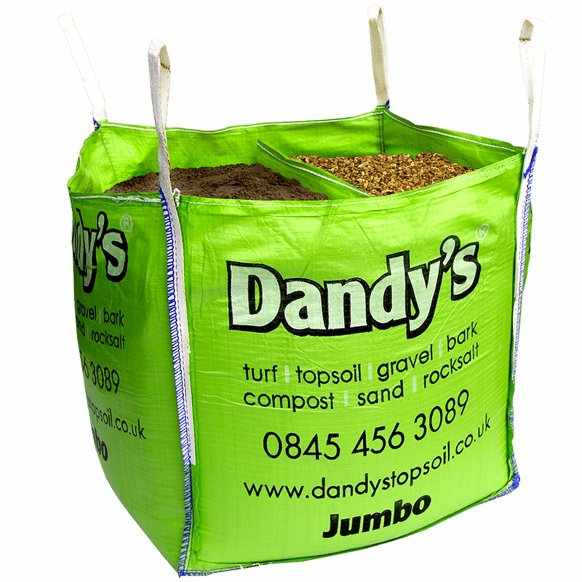 DandyS Jumbo Multibag - Topsoil Gravel Combo VegegrowWelshSlate40Mm