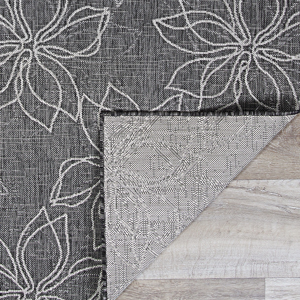 Charm Botanical Ash IndoorOutdoor Area Rug 1075