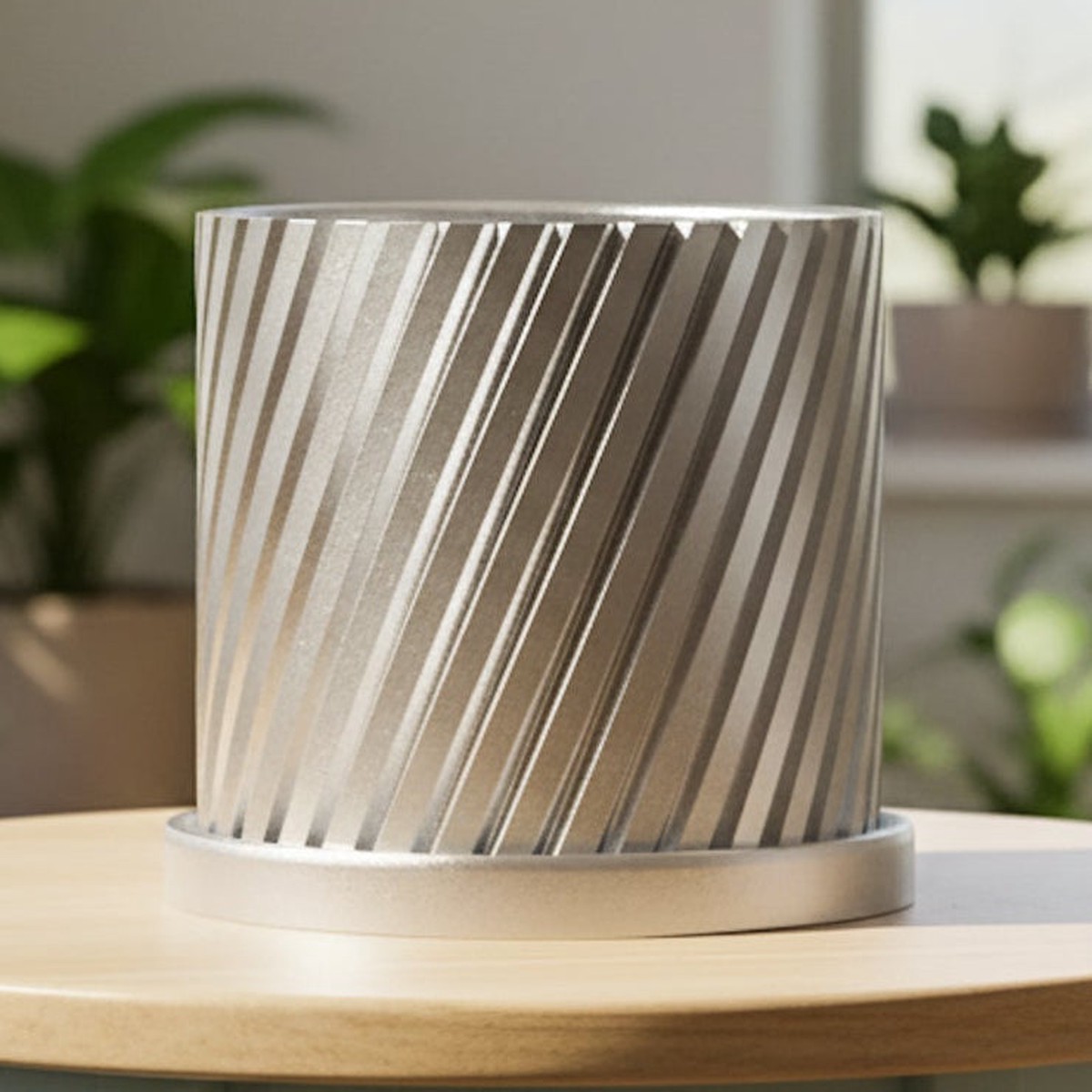 Full Spiral Planter 8CopperWithDripTray