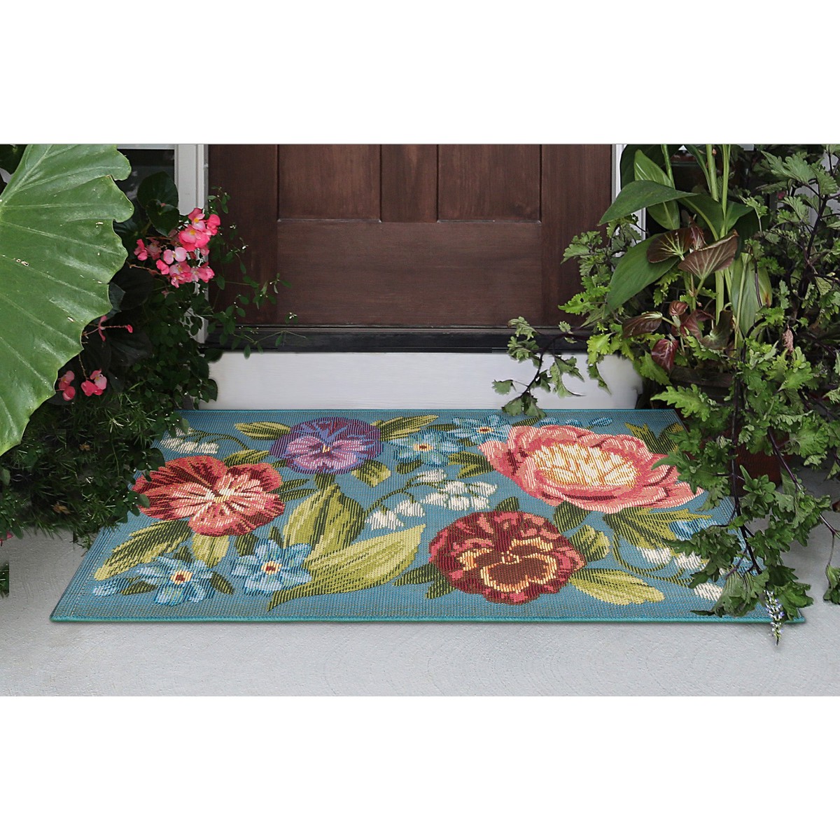 Liora Manne Esencia Secret Garden IndoorOutdoor Rug 2 Cream