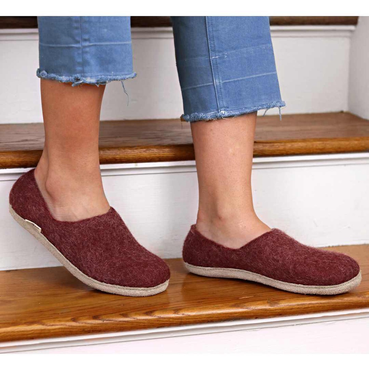 Womens Victoria Wool House Shoe Charcoal41