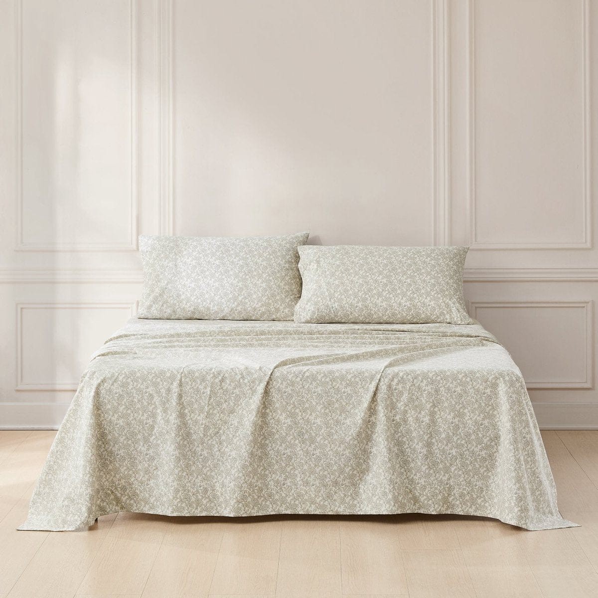 Zara Floral Block Cotton Sheet Set TwinTerracotta
